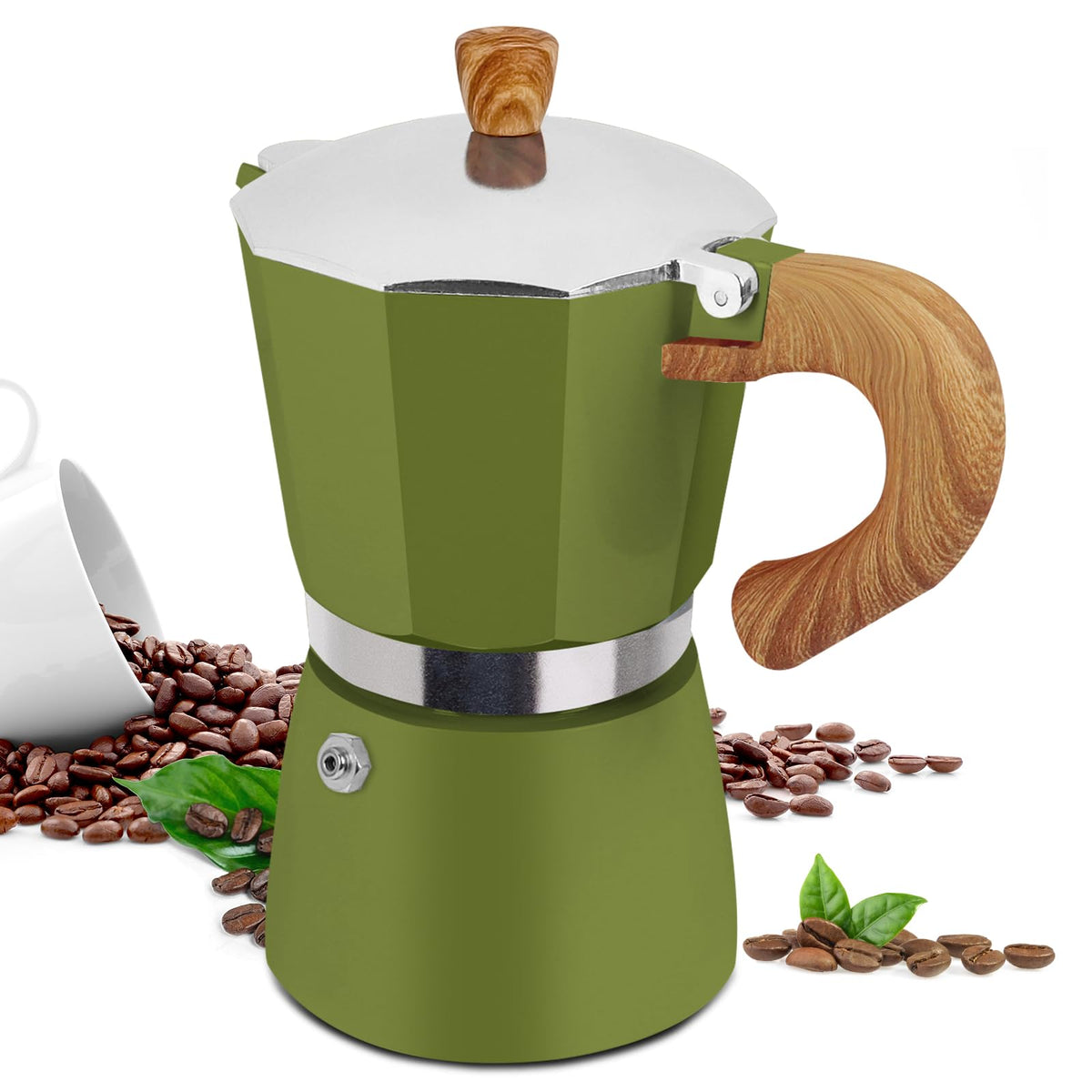 12 Cup Moka Pot Aluminum 600ml Italian Coffee Maker