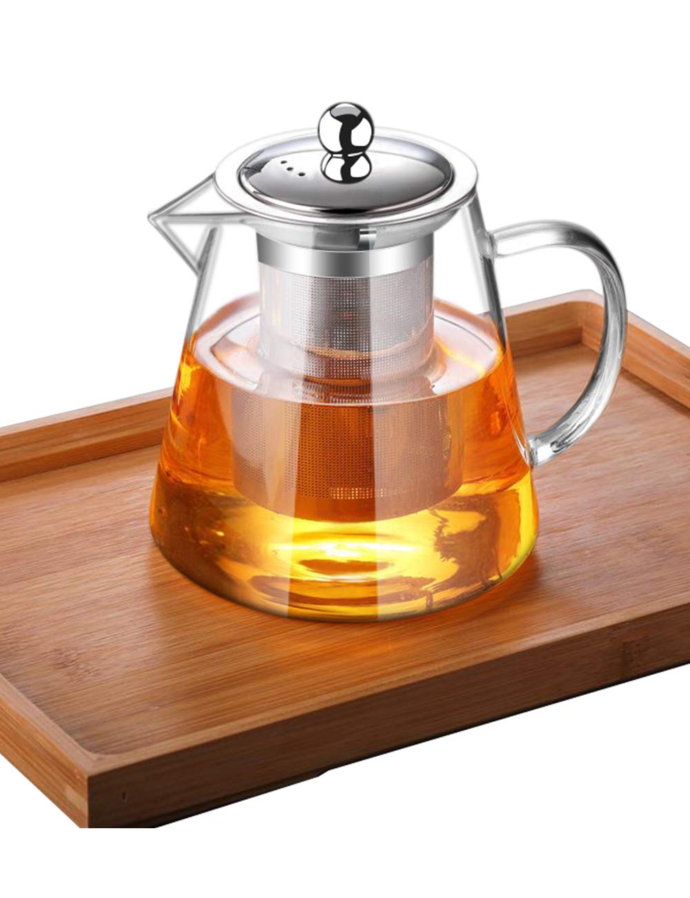 Glass Teapot with Infuser Tea Pot 1300ml