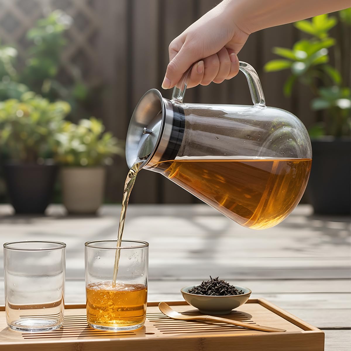27oz Glass Teapot with Filter Lid (27 Count)