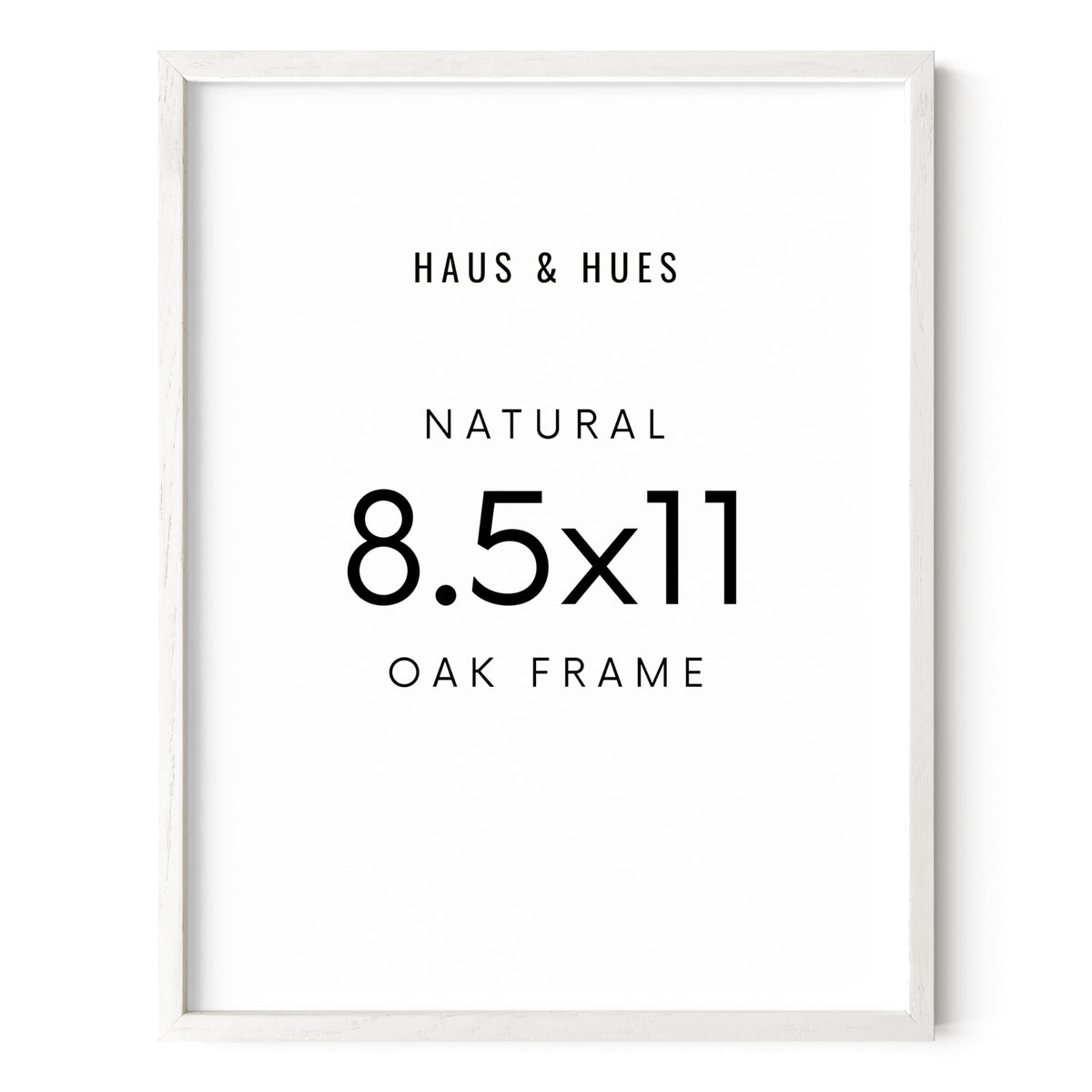 White Oak Wood 8.5x11 Picture Frame