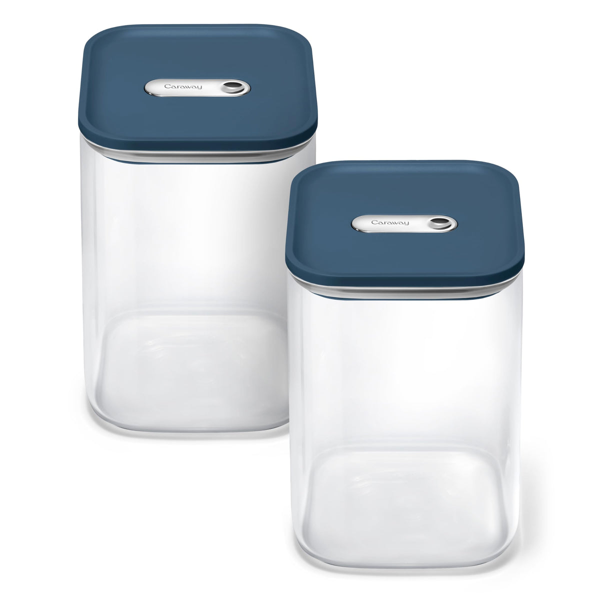 4 qt Glass Airtight Food Storage Containers with Lids (2 Count)