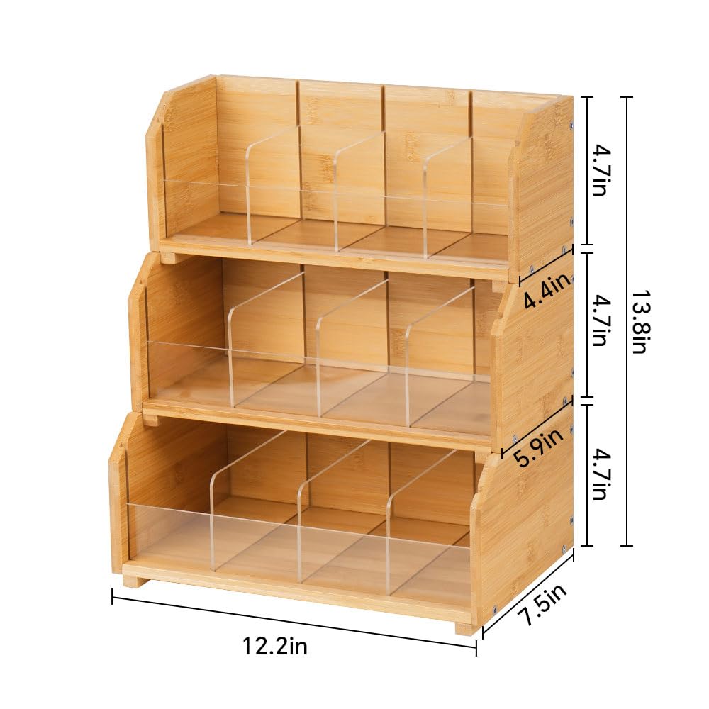 Wooden Tea Bag Organizer