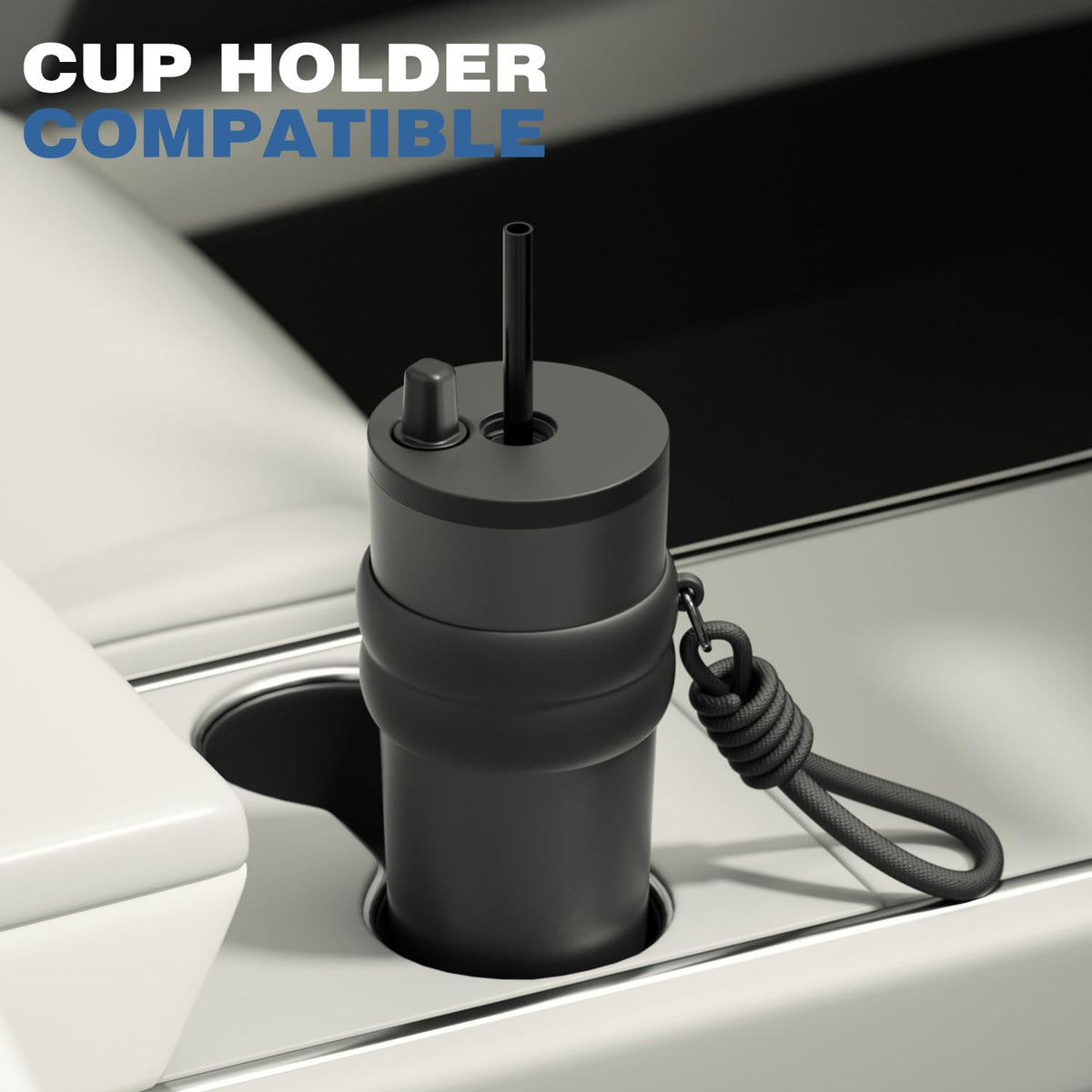 24 oz Stainless Steel Tumbler with Lid and Straw