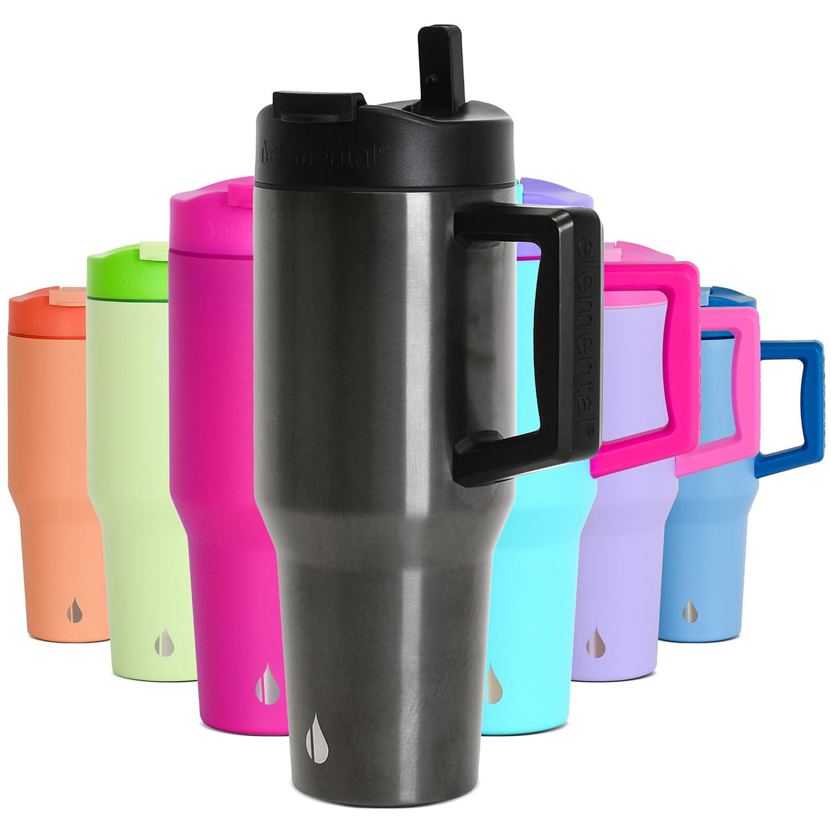 100% Leak Proof 32oz Tumbler with Handle & Straw Travel Mug