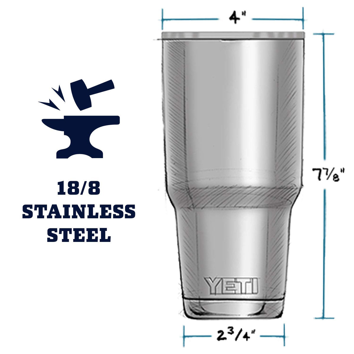 Rambler 30 oz Stainless Steel Vacuum Insulated Tumbler w