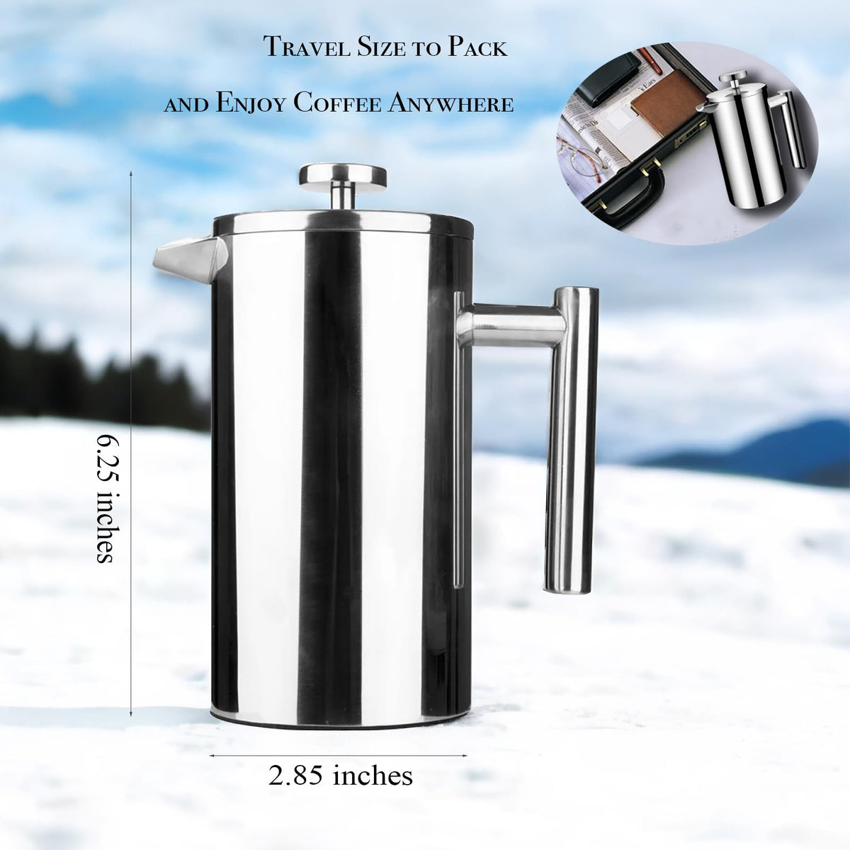 Small Stainless Steel French Press