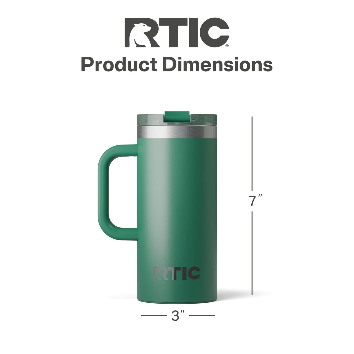 16oz Road Trip Travel Mug with Lid and Handle