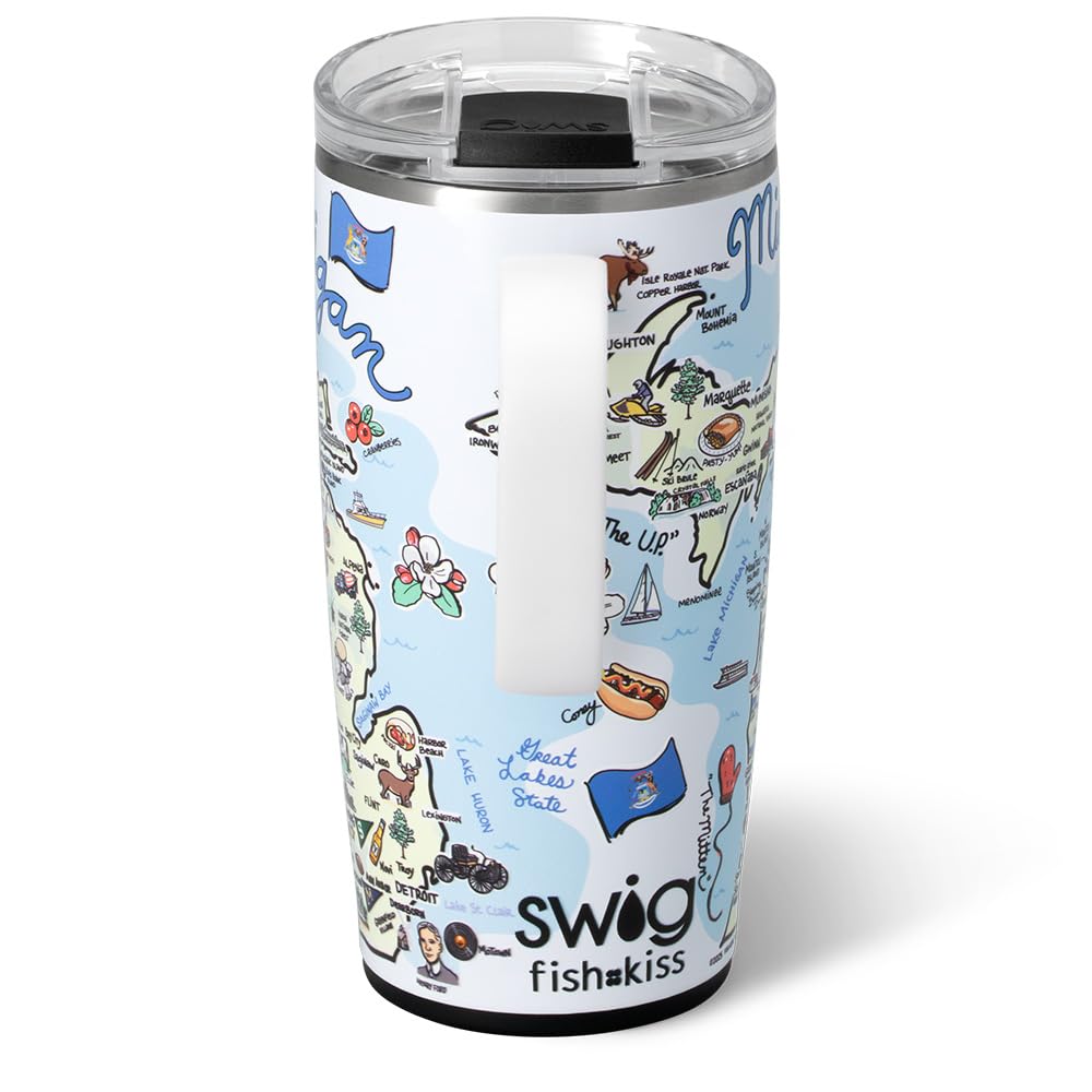 22oz Insulated Travel Mug with Handle & Lid
