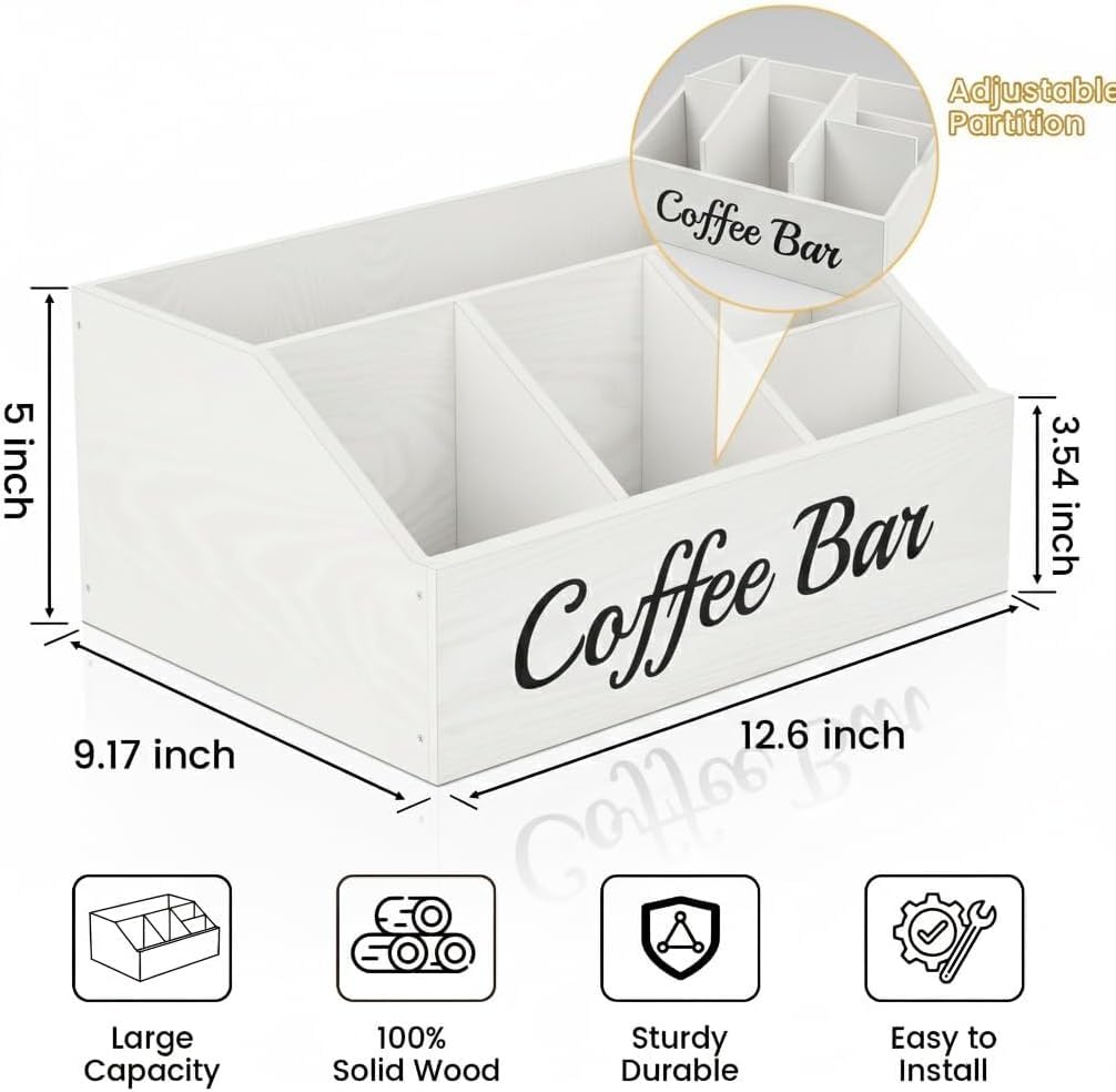 2 Pack Coffee Station Organizer for Countertop (2 Count)