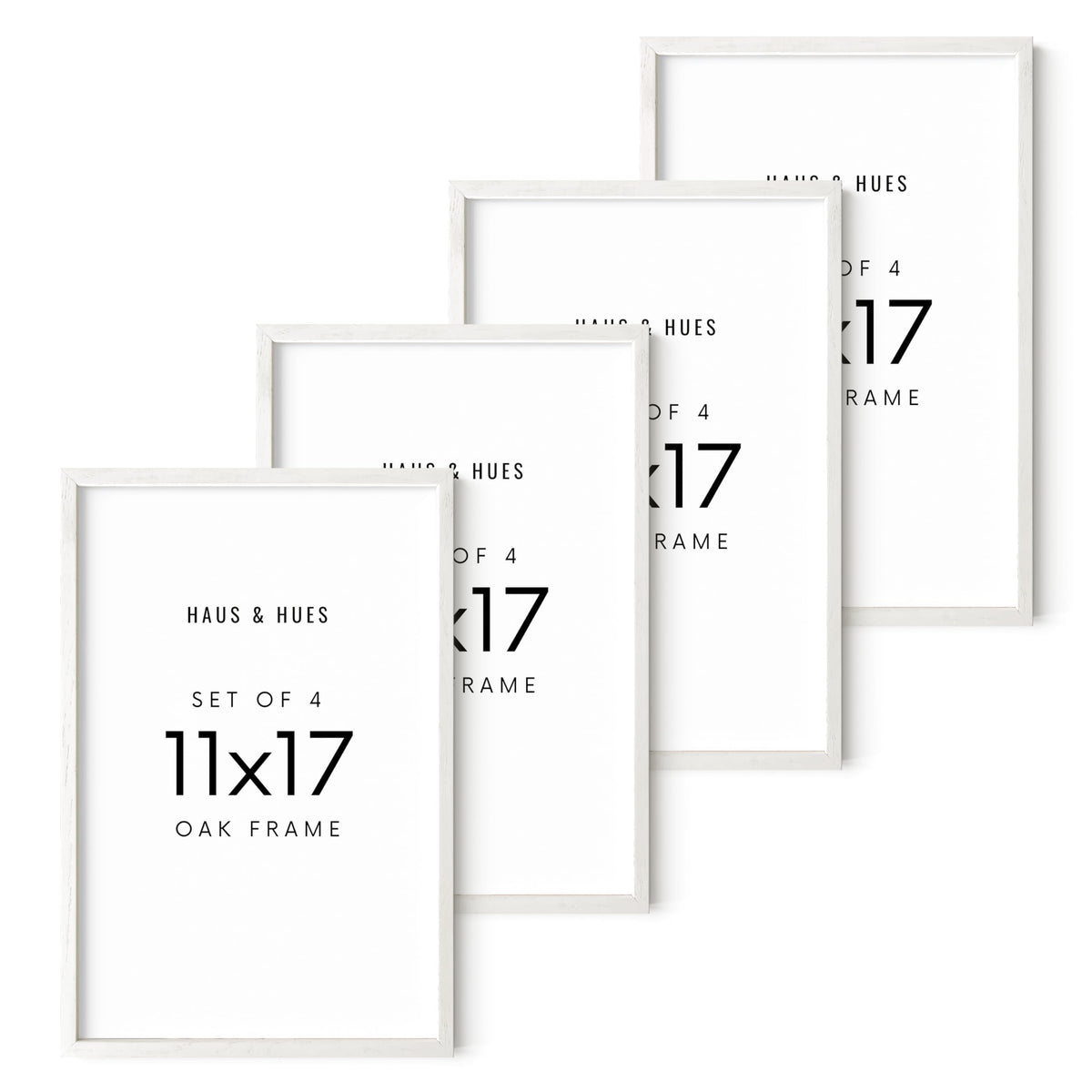 Standalone White Oak Frame Set of 4