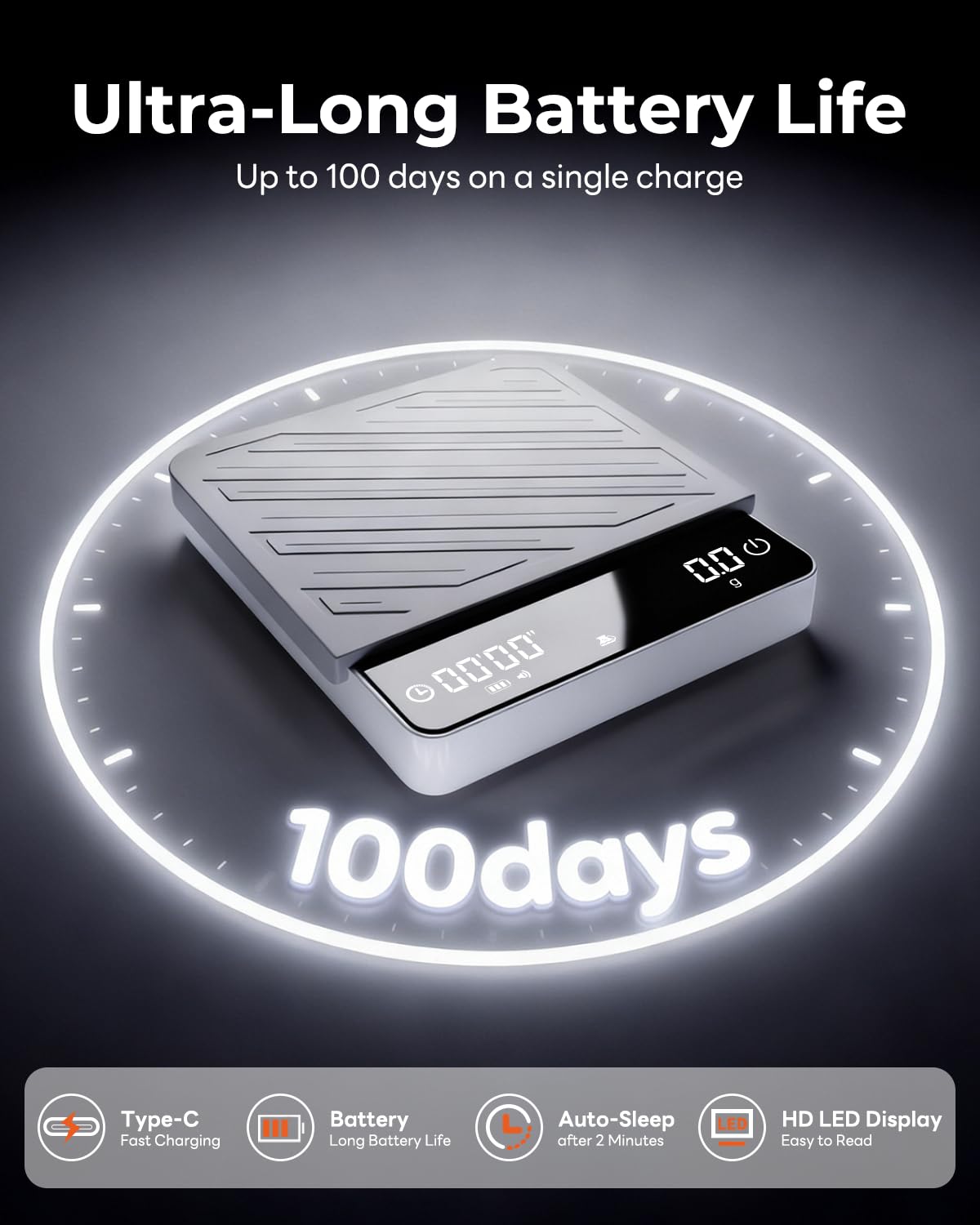 Digital Mini Coffee Scale with Timer