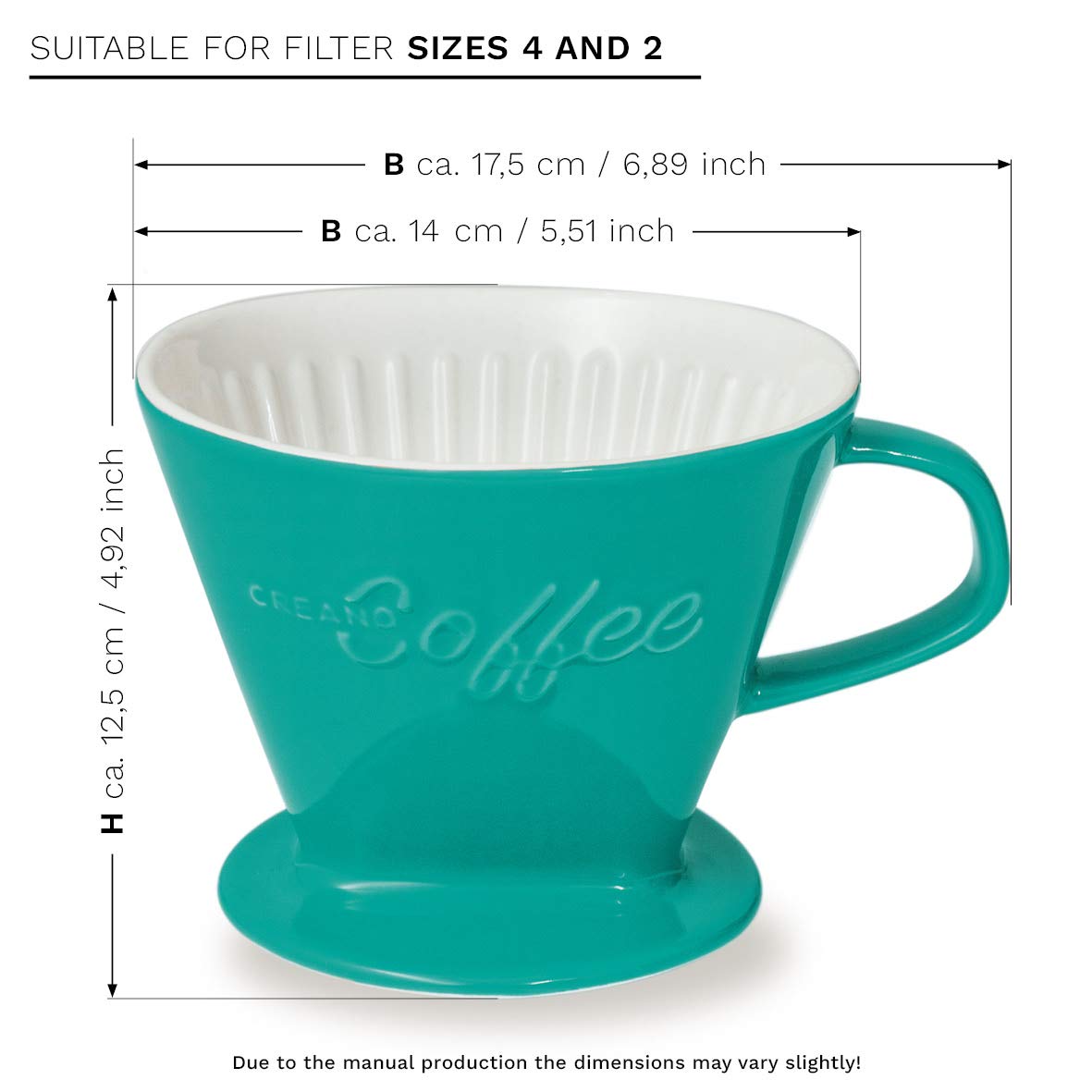 XXL Porcelain Coffee Dripper Green