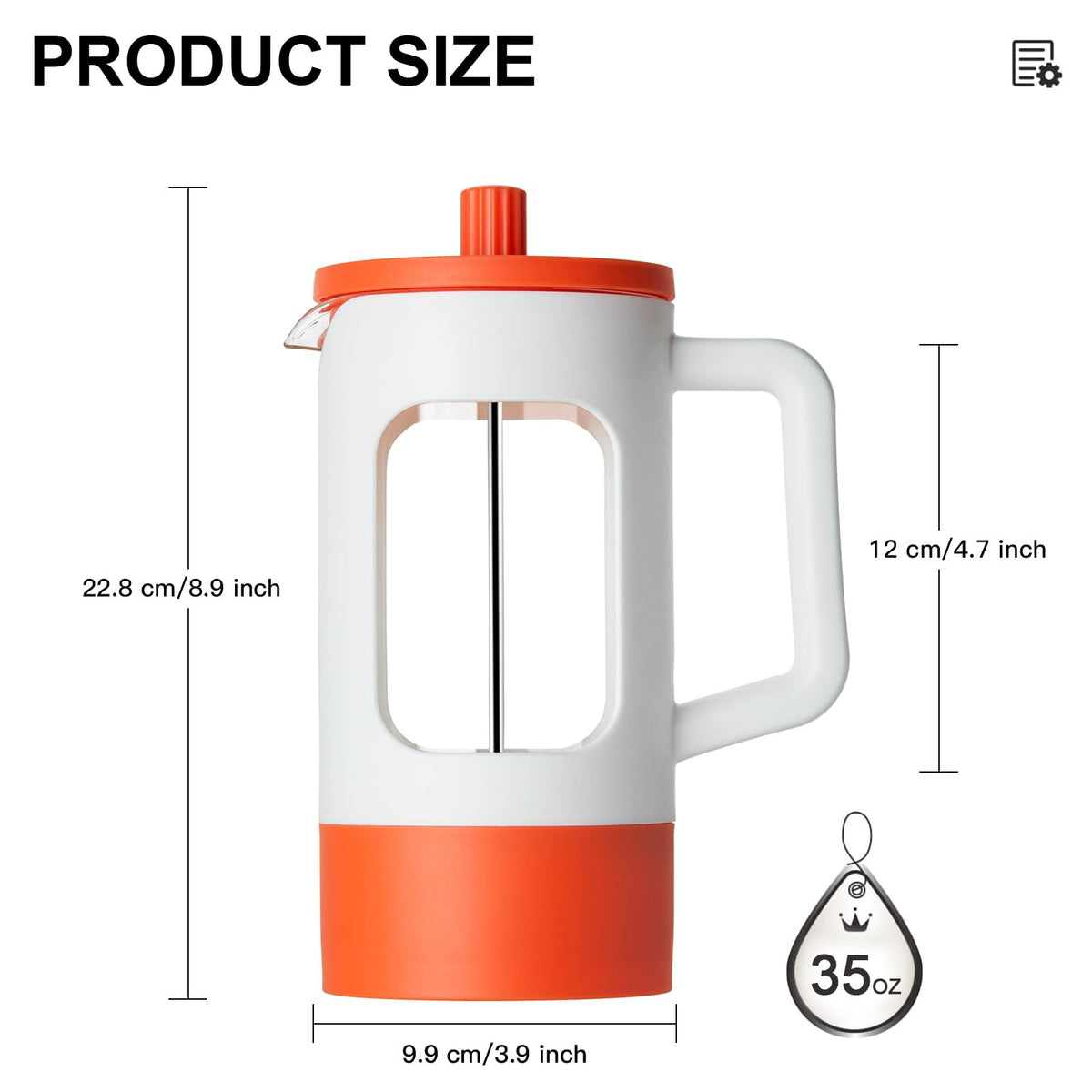 French Press Coffee Maker (34 Ounce)