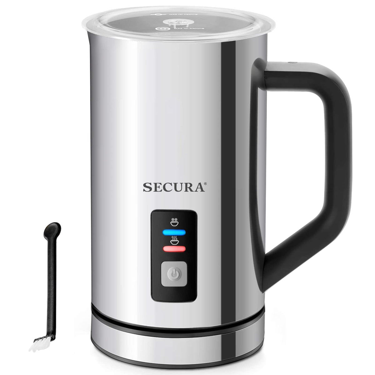 Milk Frother Electric Milk Steamer Stainless Steel