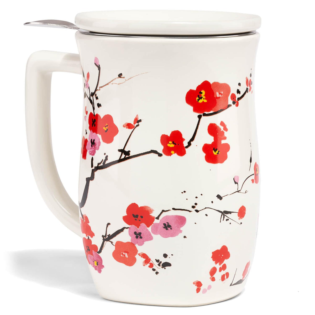 Ceramic Fiore Tea Cup with Infuser
