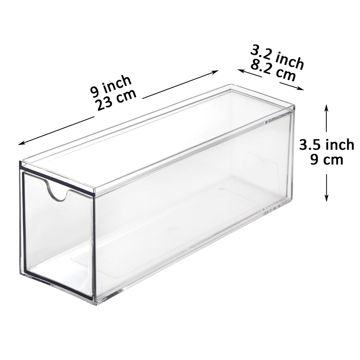 3 Drawers Plastic Kitchen Pantry Stackable Storage Organizer (3 Count)