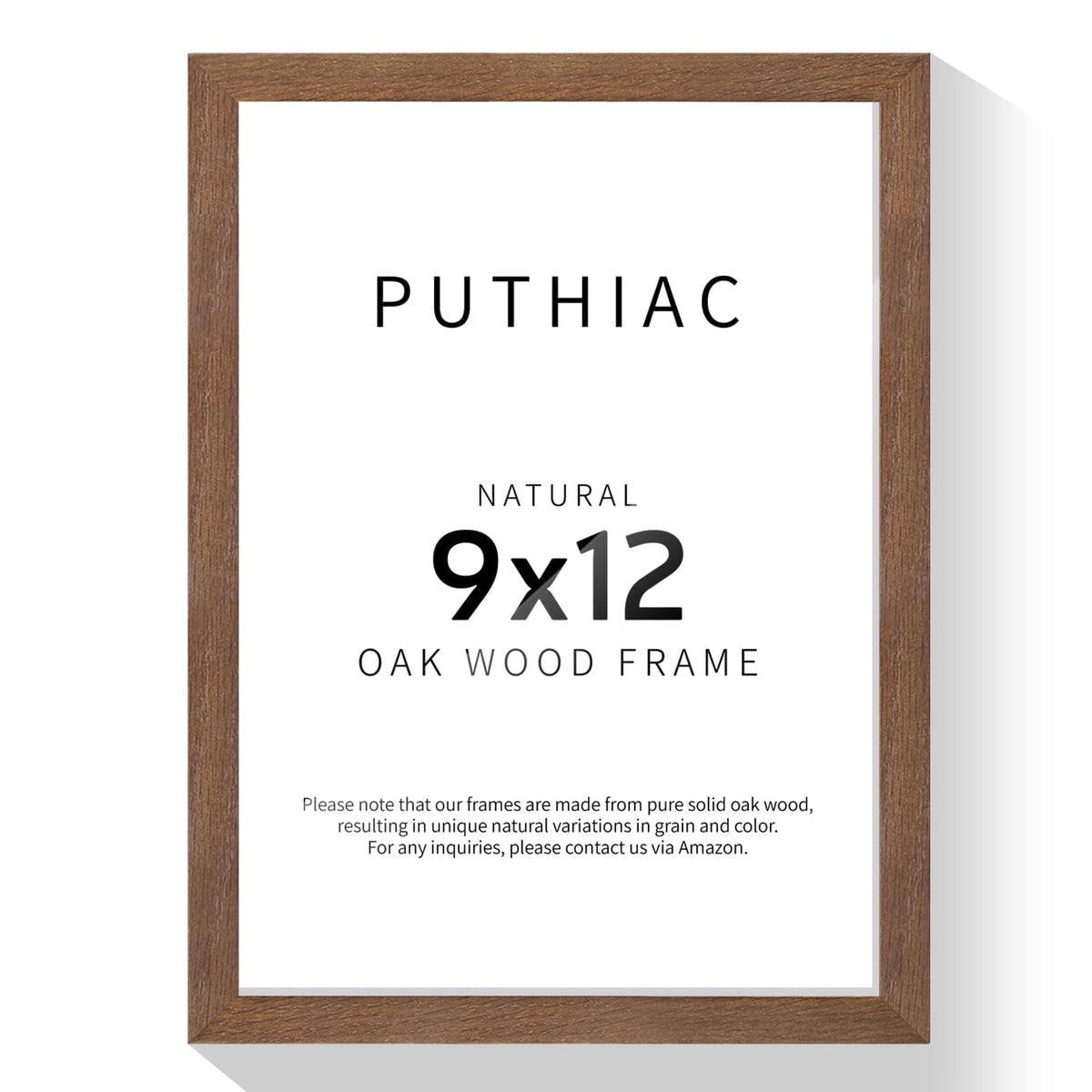 9x12 Solid Oak Wood Picture Frame