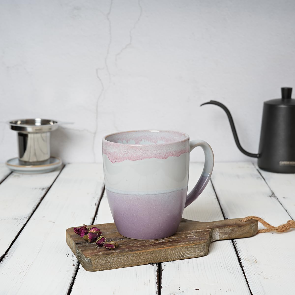 Ceramic Tea Cup with Infuser and Lid
