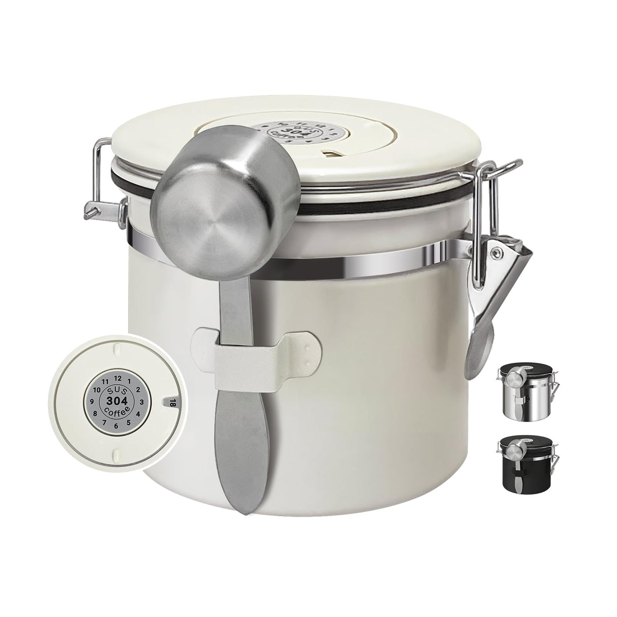 1.2L Airtight Vacuum Coffee Canister (14.4 Ounce)