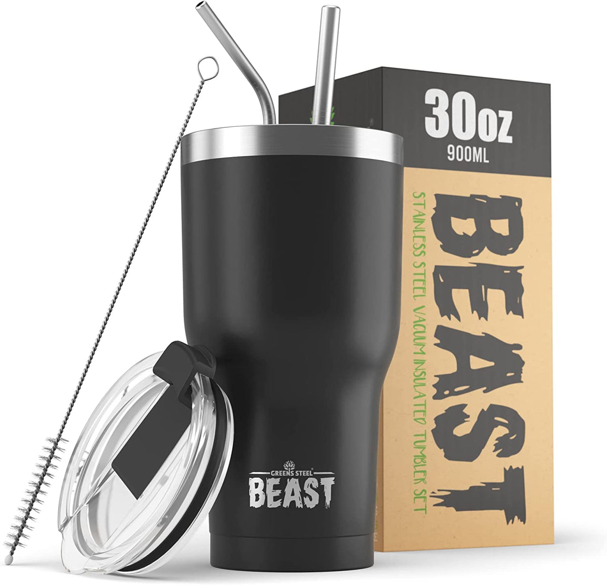 Beast 30 oz Tumbler Stainless Steel Vacuum Insulated Coffee Ice Cup Double Wall Travel Flask