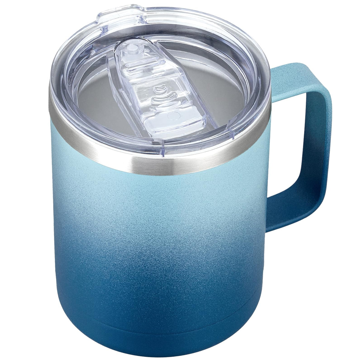 12oz Coffee Mug With Handle and Sliding Lid