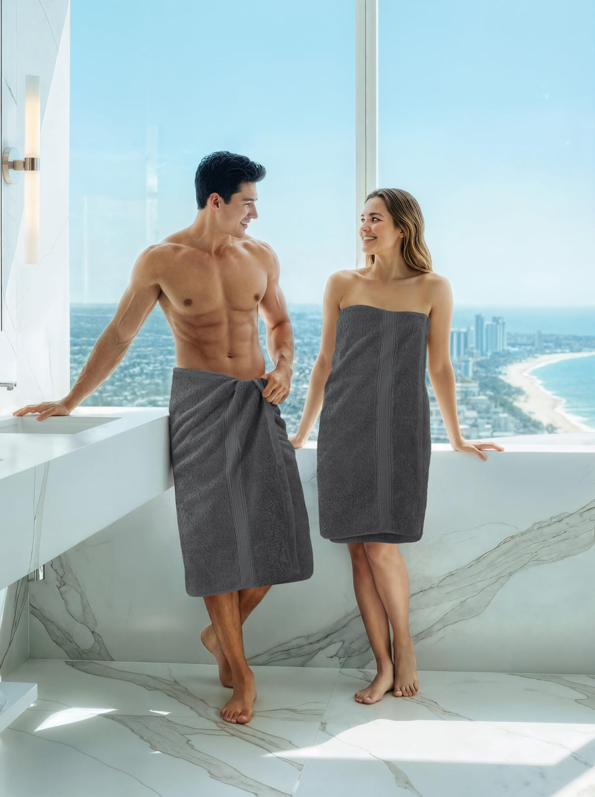 4 Pack Premium Bath Towels (4 Count)