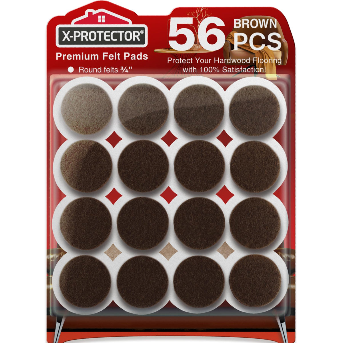 Felt Furniture Pads (56 Count)