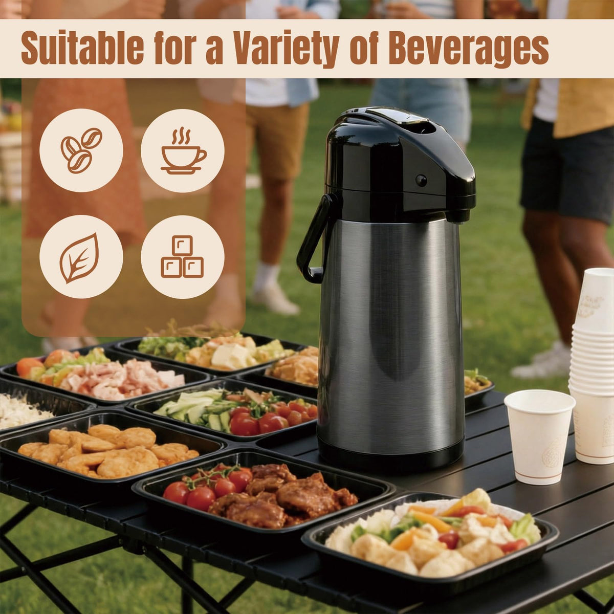Airpot Coffee Dispenser with Pump