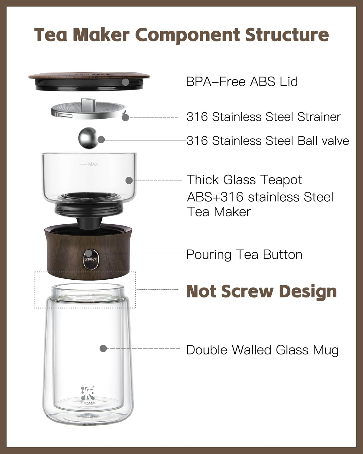 Glass Infuser Teapot