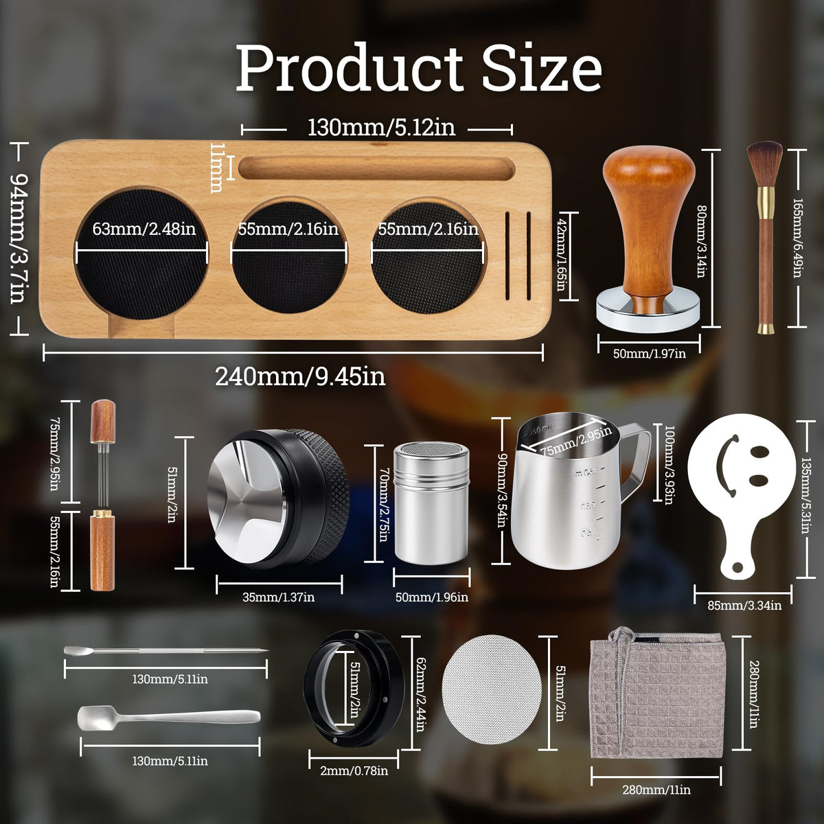 28PCS Espresso Accessories Kit