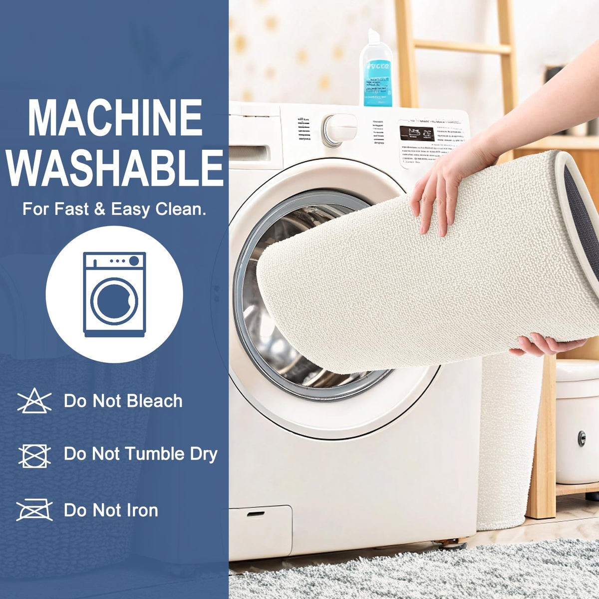 Memory Foam Bathroom Runner Rugs 47x17