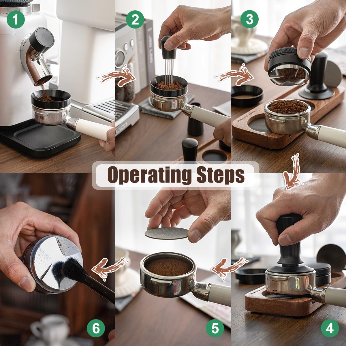 7 PCS Espresso Accessories Kit (7 Count)