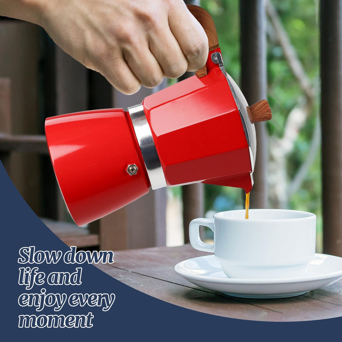 3 Cup Moka Pot Aluminum 150ml Italian Coffee Maker