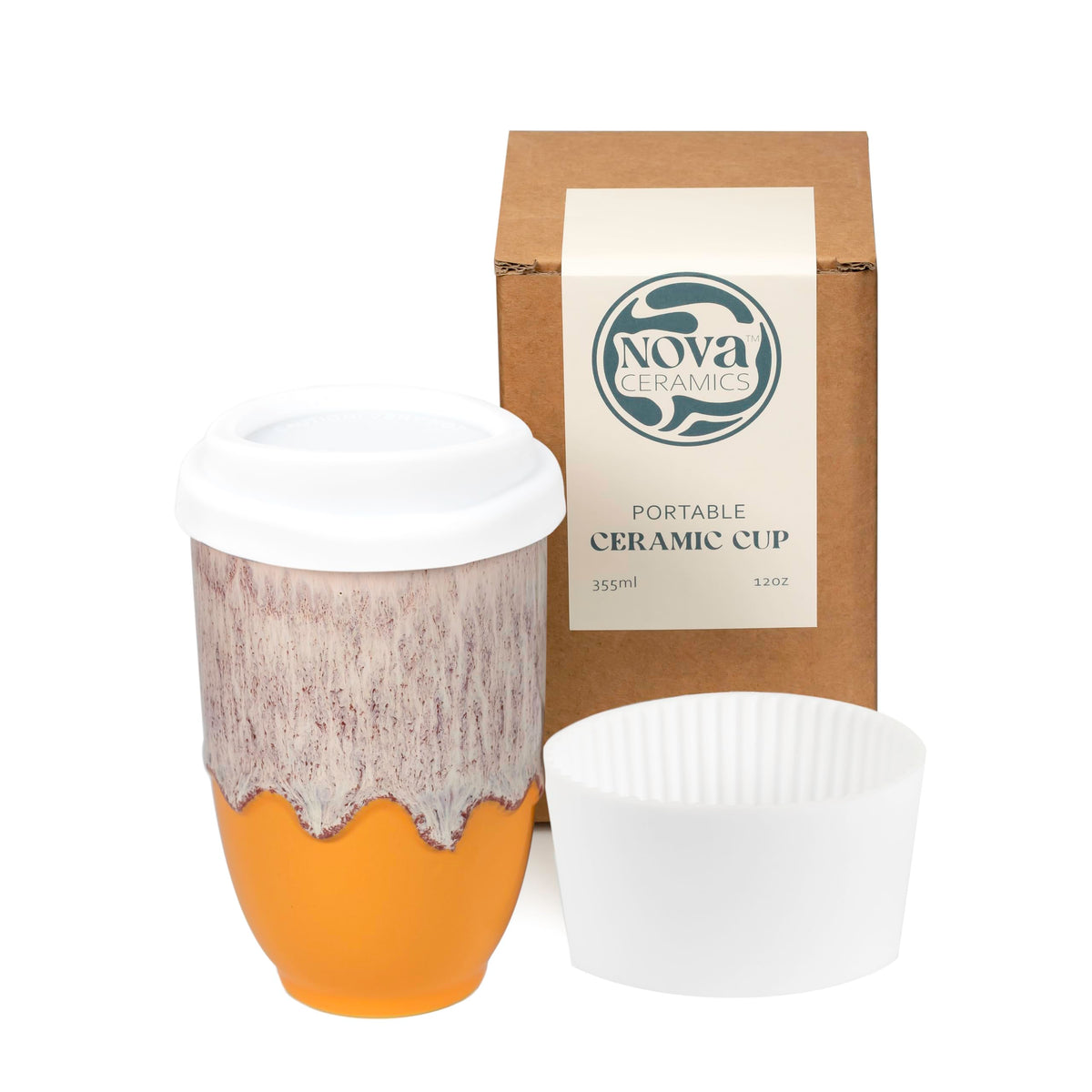 Grapefruit 12oz Travel Mug