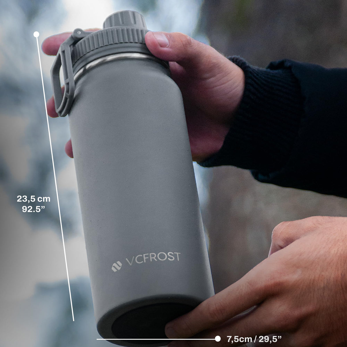 Tea Infuser Bottle Stainless Steel 20oz Insulated Loose Leaf Tea Travel Mug Leakproof BPA Free Reusable Water Bottle Double Wall Insulated Tea Tumbler with Two Lids for Hot and Cold Drinks