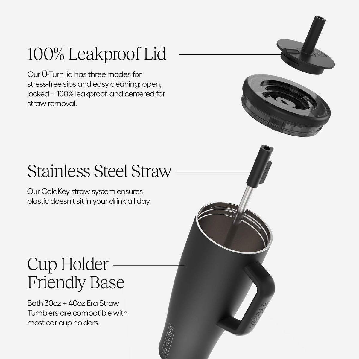 Era 30 oz Tumbler with Handle & Straw