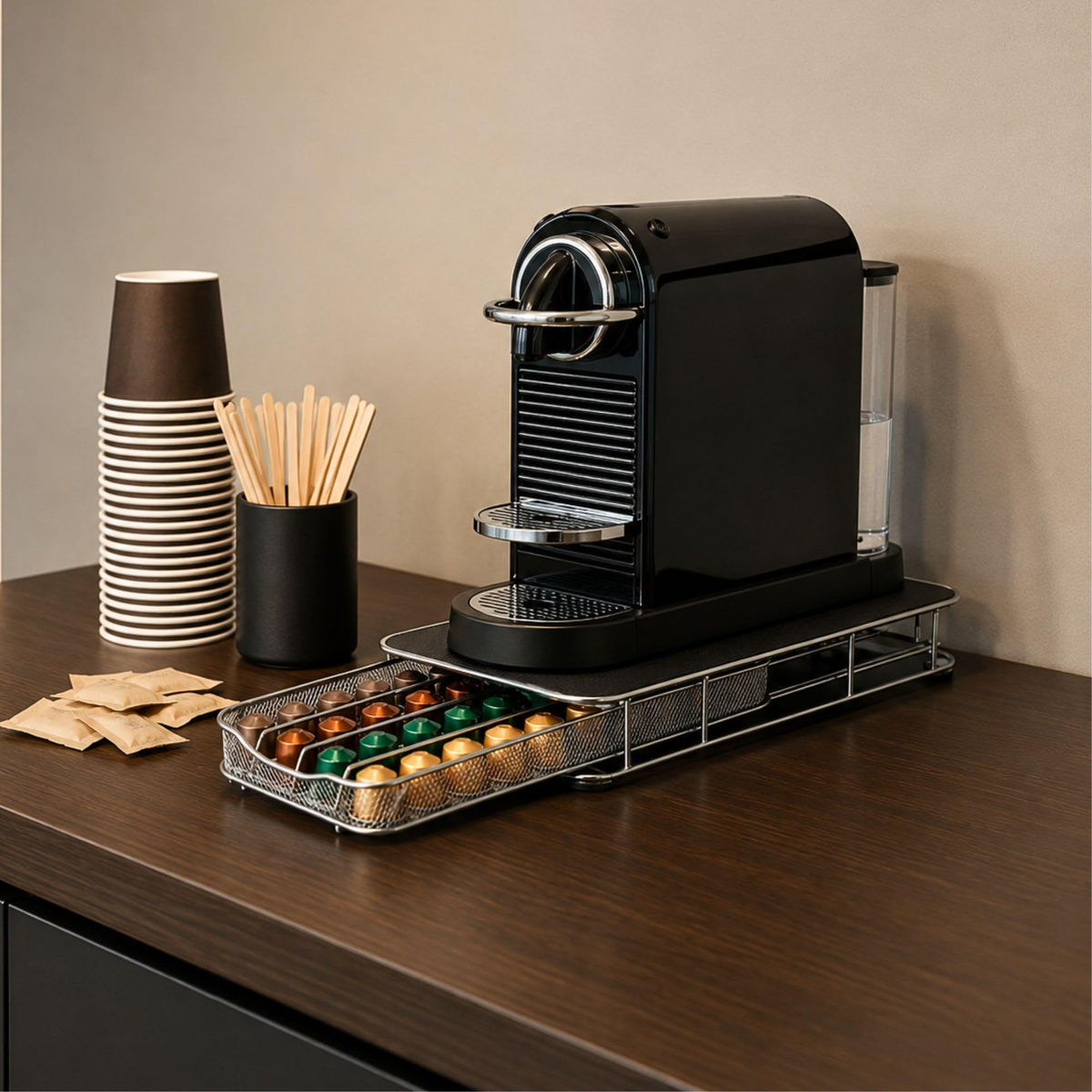 Restpresso 14.8 x 7.3 x 2.4 Inch Coffee Capsule Drawer 1 Heavy