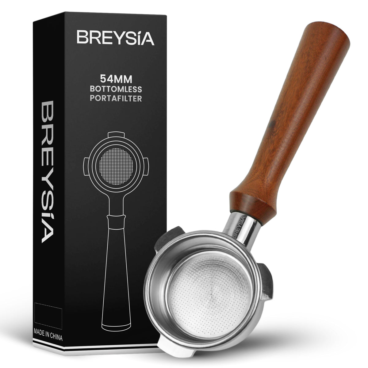54mm Bottomless Portafilter Compatible with Breville Espresso