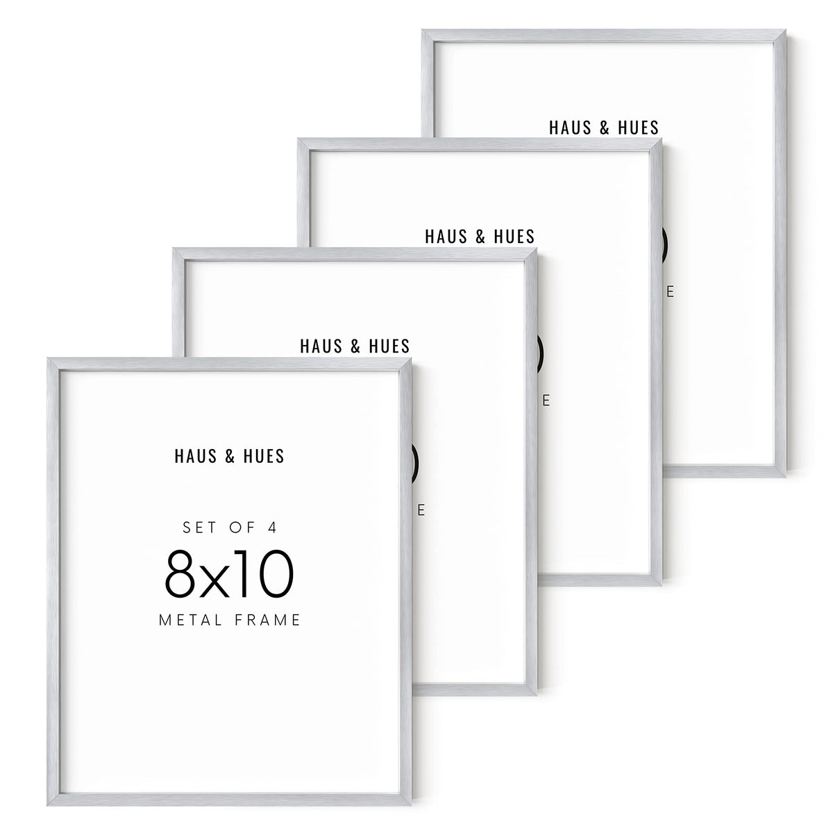 Silver Picture Frames (4 Count)