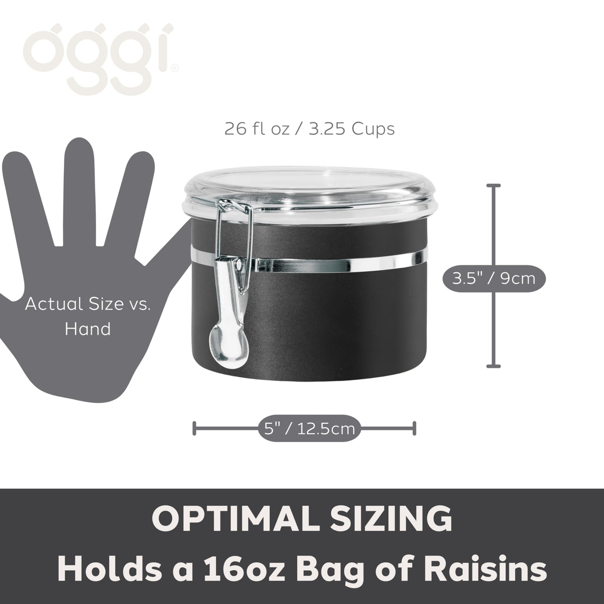 Stainless Steel Kitchen Canister 26 fl oz