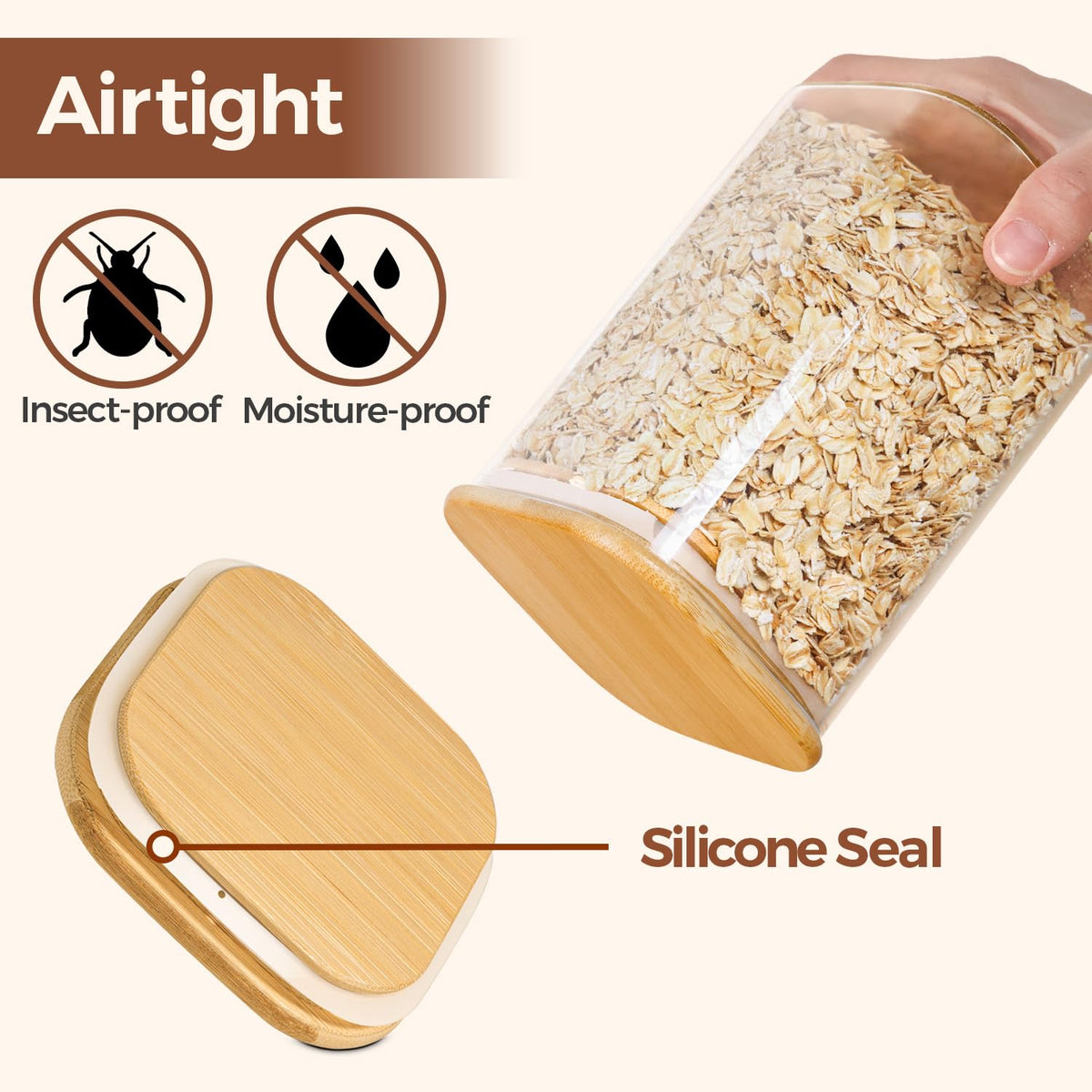 Pasta Containers Storage 2.2 Qt (3 Count)