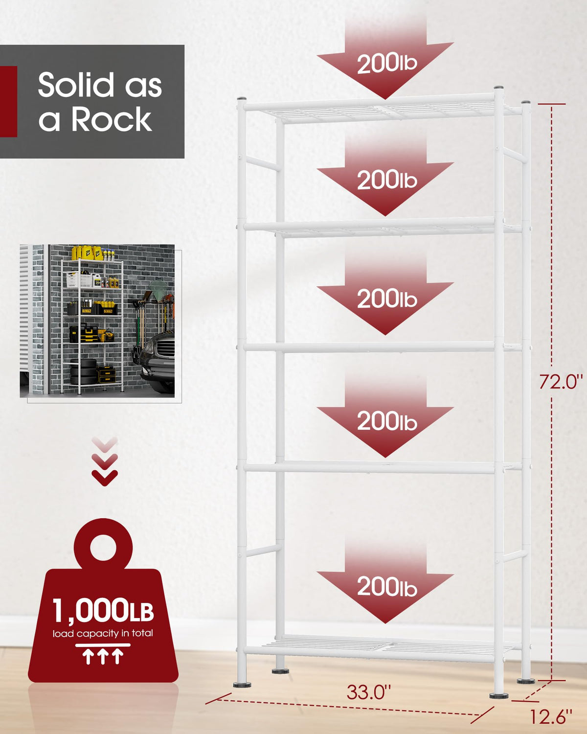Storage Shelves (5 Count)