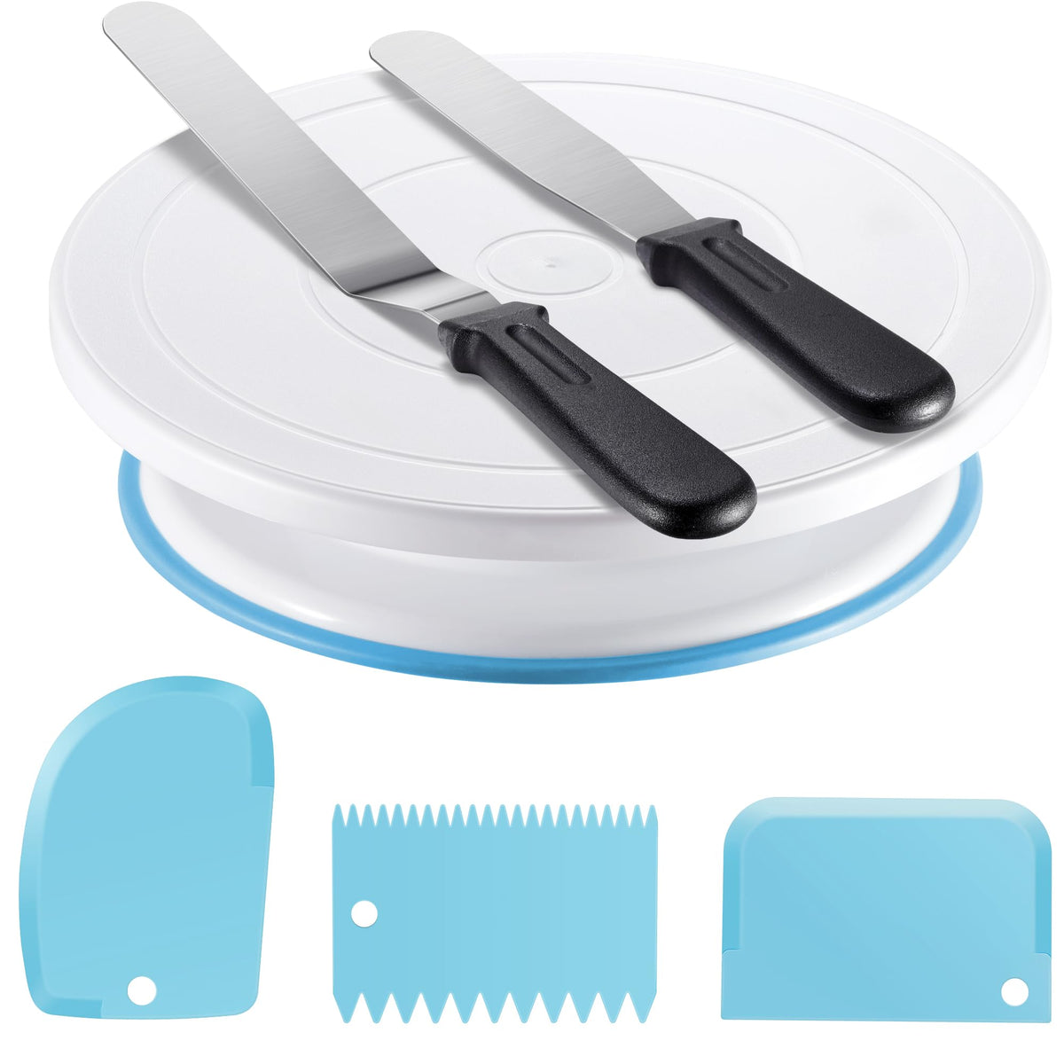 Cake Decorating Kit with Turntable Baking Supplies for Beginner Pros