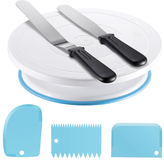 Cake Decorating Kit with Turntable Baking Supplies for Beginner Pros