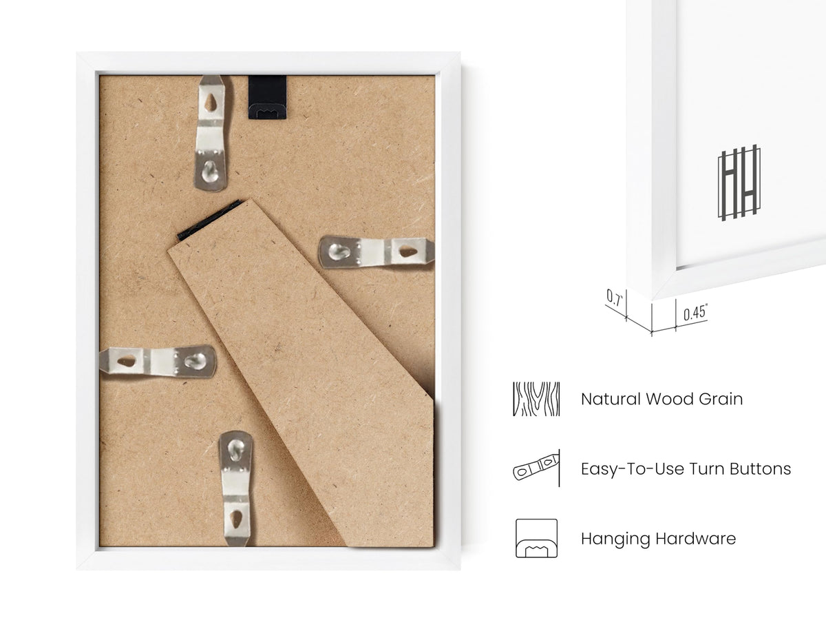 4x6 White Metal Picture Frames