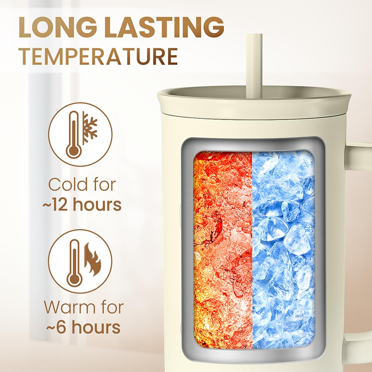 Mom Tumbler with Handle 40oz