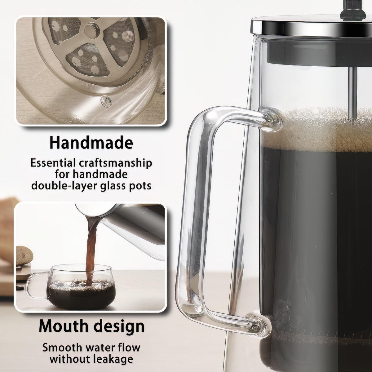 French Press Coffee Maker 34Oz