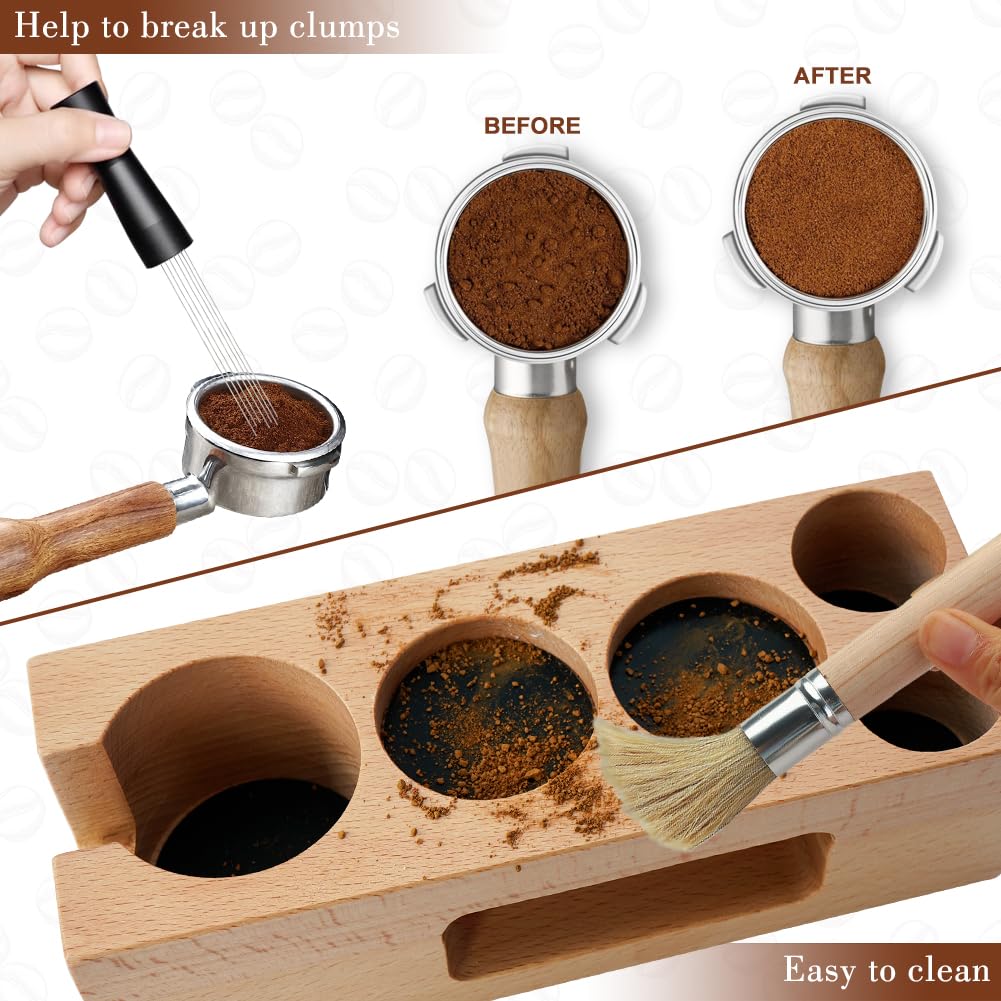 5 Pack Espresso Tamper Set 51mm with Espresso Tamping Station