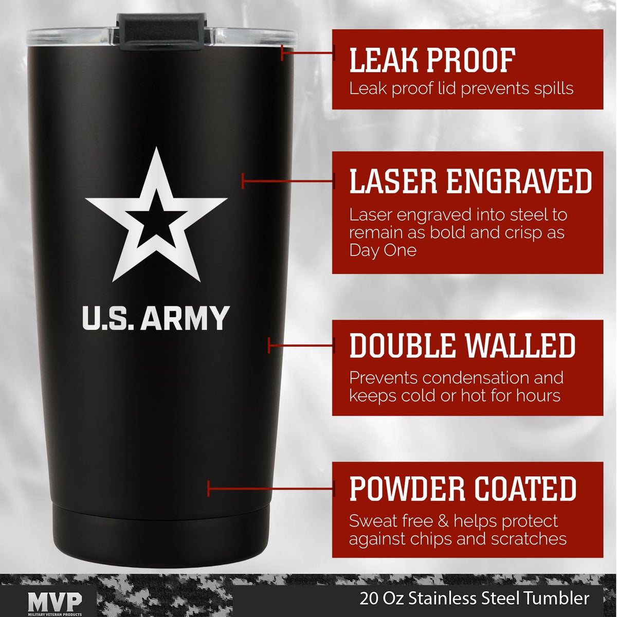 20oz US Army Tumbler