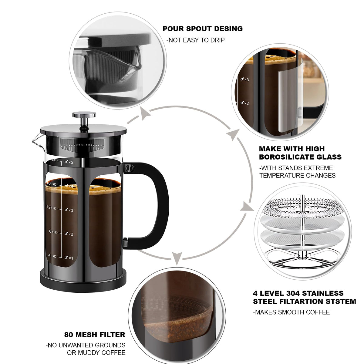 French Press Coffee Maker